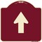 Signmission Straight Thru Straight Thru Symbol Heavy-Gauge Aluminum Architectural Sign, 18" x 18", BU-1818-22834 A-DES-BU-1818-22834 - alternate 1